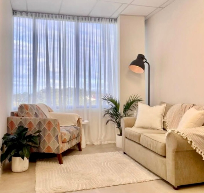 Ange Bankier's therapy room at Sycamore Health